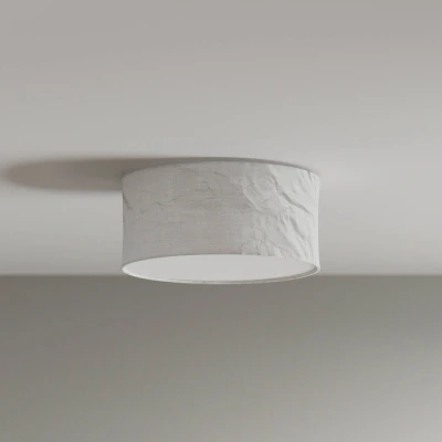 Afbeelding van By Rydéns plafondlamp Vita, Ø 40 cm, wit, linnen