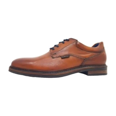 Afbeelding van bugatti LOW Veterschoenen, Heren, Maat: 40, Cognac Leer