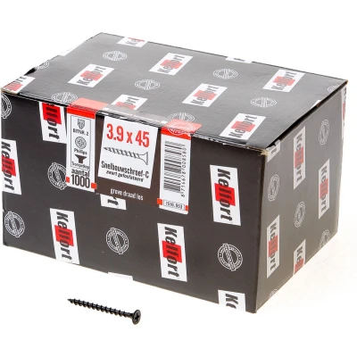 Afbeelding van Kelfort Snelbouwschroef gefosfateerd met trompetkop phillips s 3.9 x 45mm