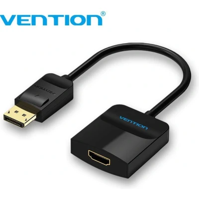 Afbeelding van Adapter DisplayPort naar HDMI Vention HBGBB 15 cm Zwart Grijs