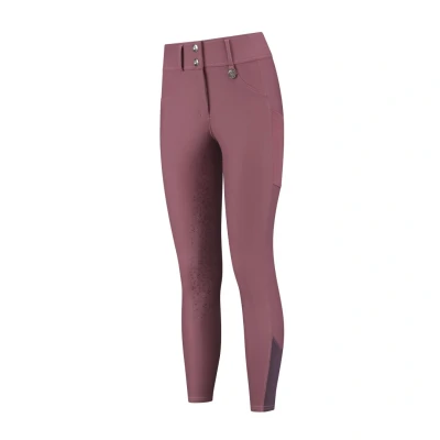 Image de Mrs. Ros Pantalon d&#039;Équitation Amsterdam Full Grip Rose foncé XL