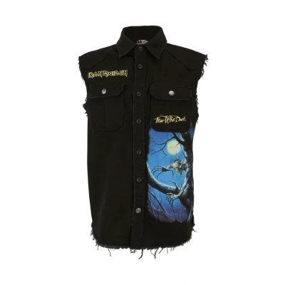 Afbeelding van Brandit IRON Maiden Vintage Sleeveless FOTD Bodywarmer, Heren, Maat: 3XL, Black