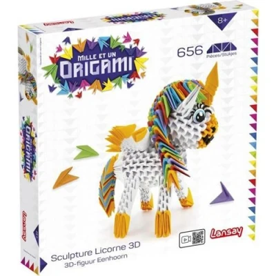 Image de LANSAY Mille Et Un Origami Sculpture Licorne 3D Activités Artistiques