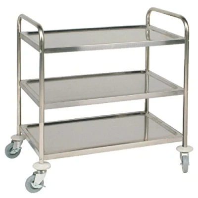 Afbeelding van Vogue RVS serveerwagen 3 plateaus L 93(h) x 86(b)