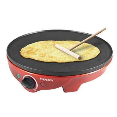 Afbeelding van Beper BT.700Y Pannenkoeken Maker Pannenkoekenmachine Elektrische Pannenkoekenmaker Pannenkoekenpan