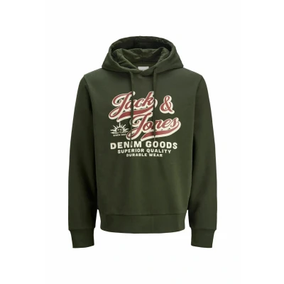Afbeelding van Jack &amp; Jones Jjelogo Hoodie, Heren, Maat: 2XL, Duffel bag