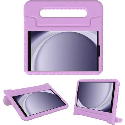 Afbeelding van iMoshion Tablet Hoes Kinderen Geschikt voor Samsung Galaxy Tab A9 8.7 inch Kidsproof Backcover met handvat Paars /Lila