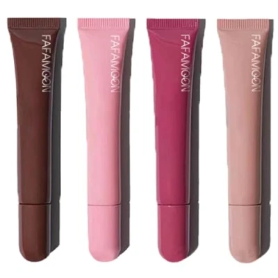 Afbeelding van Sitovely Glanzende en vollere lipgloss, plumping peptide volumineuze lippenbalsem, nude kleur, bevroren lippenstikolie, lippenverzorging, dierproefvrij