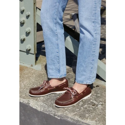 Afbeelding van Timberland Classic BOAT 2 EYE Bootschoenen, Heren, Maat: 41, Dark brown Leer