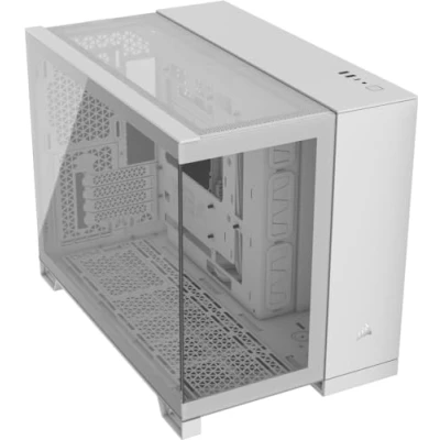 Afbeelding van CORSAIR 2500X Wit Minitowermodel Mini ITX, Micro ATX Geen voeding USB/Audio Tempered Glass