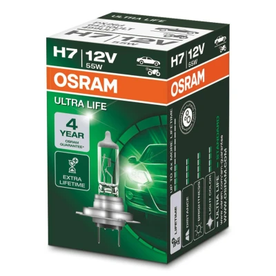 Afbeelding van Osram H7 Halogeenlamp 12V 55W PX26d Ultra Life