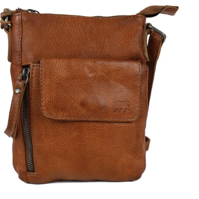 Afbeelding van Bear Design Davide Crossbody cognac Damestas