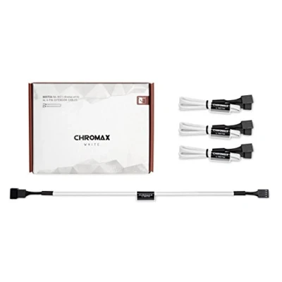 Afbeelding van Noctua NA SEC1 chromax.white, verlengkabel, 3/4 polig (30 cm, wit)