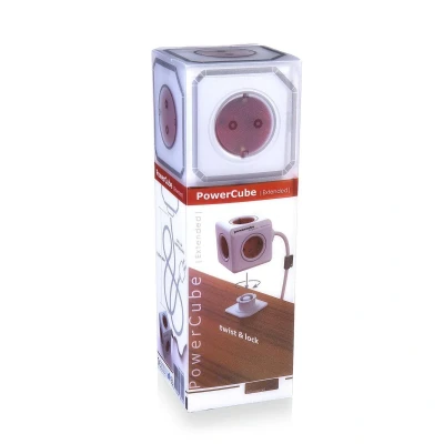 Afbeelding van Allocacoc 1300RD/DEEXPC Stekkerdoos PowerCube Extended 5 sockets Wit/Rood 1.5 meter