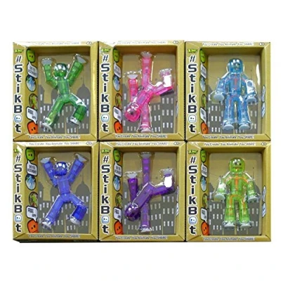 Afbeelding van Zing StikBot Set van 6 verschillende figuren