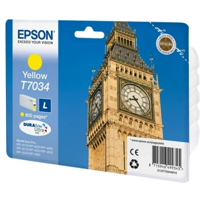 Image de Cartouche d&#039;encre Epson Série Big Ben T7034 L Jaune