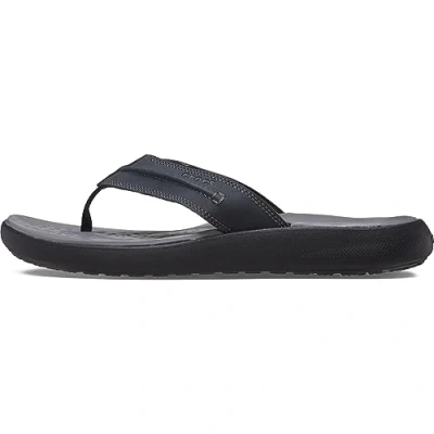 Afbeelding van Crocs Yukon Vista II Lr Flip teenslippers voor heren, zwart.