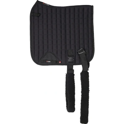 Image de Catago Tapis de Selle FIR Tech avec Élastique Dressage Noir 16