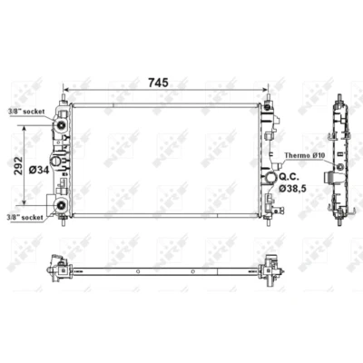 Afbeelding van Radiateur NRF 53159