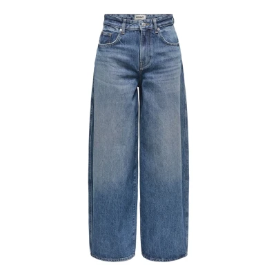Afbeelding van ONLY Onltaylor HW Barrel DB DNM TAI466 NOOS Relaxed fit jeans, Dames, Maat: Mx34, Dark blue denim