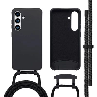 Afbeelding van imoshion Color Backcover met afneembaar koord MagSafe voor de Samsung Galaxy S24 / S25 Zwart