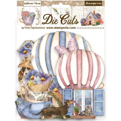 Afbeelding van Stamperia Create Happiness Welcome Home Die Cuts (DFLDC72)