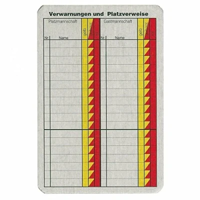 Afbeelding van ERIMA Voetbalnotitiekaarten wit