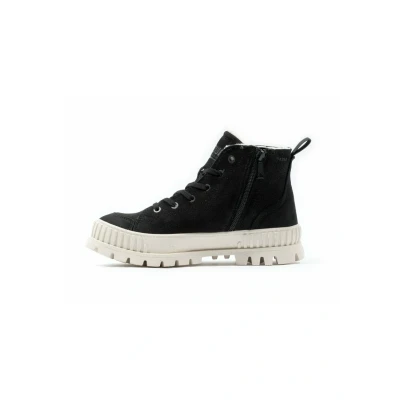 Afbeelding van Palladium Shock ZIP WARM Enkellaarsjes met plateauzool, Maat: 41, Black Leer