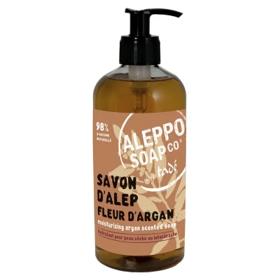 Afbeelding van Aleppo Soap Co. Gel Fleur d&#039;argan Savon liquide d&#039;Alep à l&#039;huile