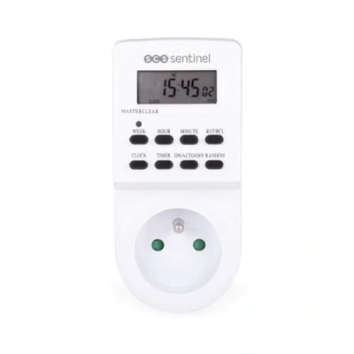Afbeelding van SCS Sentinel HCN0081 Programmeerbaar stopcontact voor binnen met 230 V Weekprogramma&#039;s Maximale belasting 16 A of 3600 W