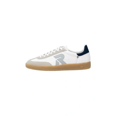 Afbeelding van Rieker Sneakers laag whiteblue (u220082), Heren, Maat: 45, White blue (u2200 82) Leer