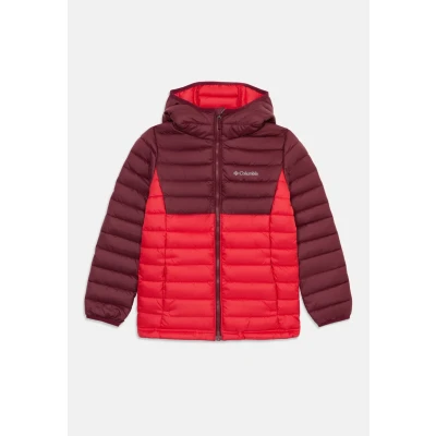 Afbeelding van Columbia Powder LITE Hooded Jacket Unisex Jas voor kinderen, Maat: 140, Mountain red/rich wine