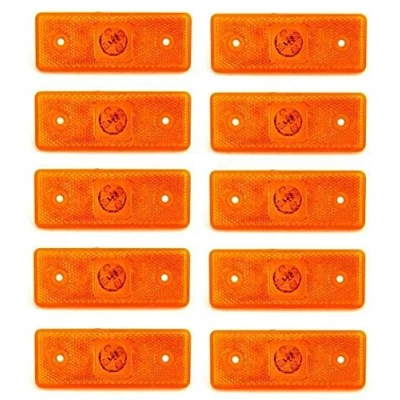 Afbeelding van 24/7Auto Set van 10 zijmarkeringslichten met 4 leds 24 V amber oranje voor chassis, aanhanger, vrachtwagen, caravan