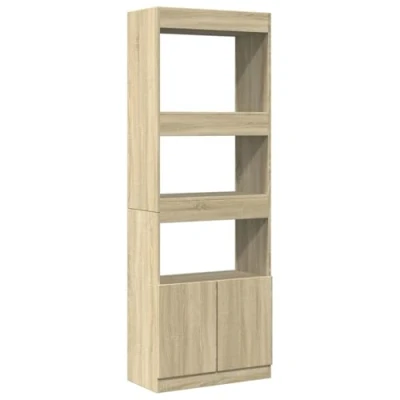 Afbeelding van vidaXL Hoge kast 63x33x180 cm bewerkt hout sonoma eikenkleurig