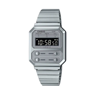 Afbeelding van Casio Unisex Digitaal horloge silvercoloured, Maat: One Size, Silver coloured