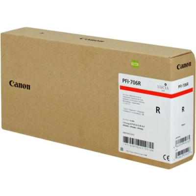 Image de Canon PFI 706 R rouge originale réservoir d&#039;encre