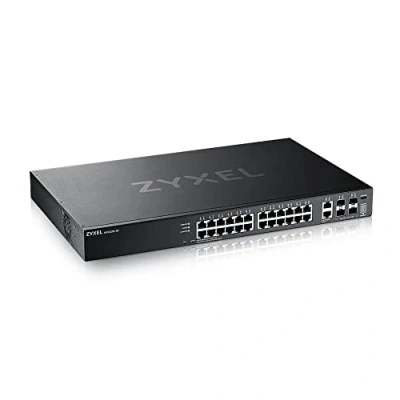 Image de Zyxel XGS2220 Series 30 Commutateur L3 access, NebulaFLEX Cloud Géré 24 x Ethernet Gigabit + 6 10/100/1000 (liaison montante) de bureau, Montable sur rack