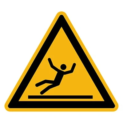 Afbeelding van Sticker Danger Waarschuwing NF ISO7010 zelfklevende sticker, driehoekig, gelamineerd, water en uv bestendig, glad oppervlak, 10 x cm