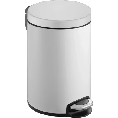 Afbeelding van EKO Serene pedaalemmer 8 ltr, Steel Plastic wit