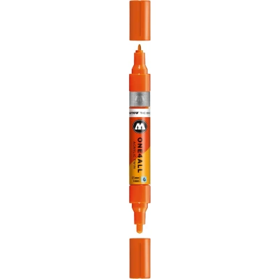 Afbeelding van Molotow ONE4ALL DARE Oranje Acrylic Twin 1,5 4 mm Marker