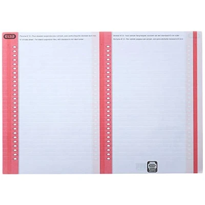 Image de L&#039;oblique Etiquette Pour Dossier Suspendus N8 Assorti Paquet De 10