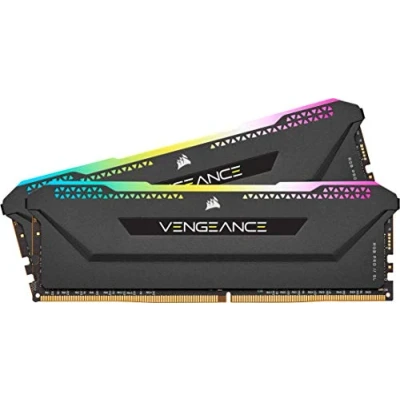 Image de CORSAIR Vengeance RGB PRO SL DDR4 kit 32 Go: 2 x 16 Go DIMM 288 broches 3200 MHz / PC4 25600 CL16 1.35 V mémoire sans tampon non ECC noir