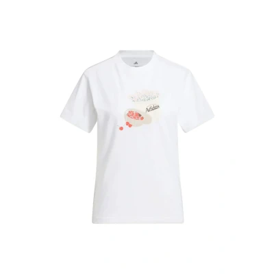 Afbeelding van adidas Sportswear Farmers Market Graphic T shirt Dames Wit 2XS