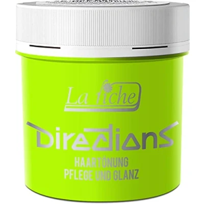 Image de La Riche New Riché Directions Coloration Semi Permanent pour Cheveux, Fluorescent Green, 88 ml