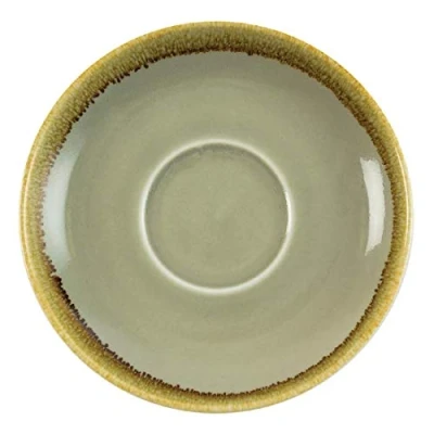 Afbeelding van Olympia Kiln cappuccinoschotels mosgroen 16cm (6 stuks)
