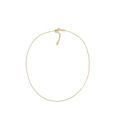 Afbeelding van Elli Halsketting Dames Choker Gedraaid Basic Filigraan in 925 Sterling Zilver Verguld