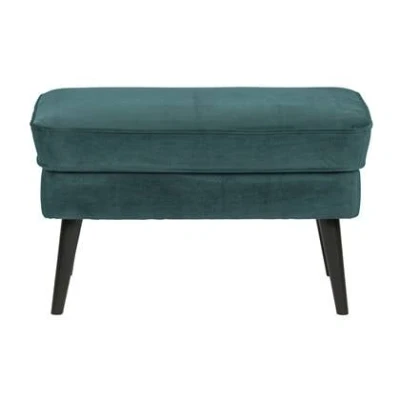 Afbeelding van Woood Rocco Hocker Velvet Teal