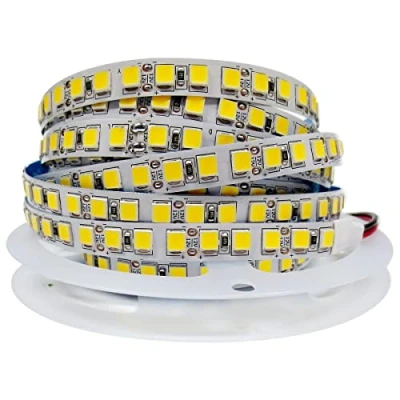 Afbeelding van Tesfish ledstrip, 12 V, 4000 K, natuurlijk wit, 5 m, 5054, IP20, 120 leds/m, in totaal 600 leds, superhelder, neonlicht, voor slaapkamer, keukendecoratie
