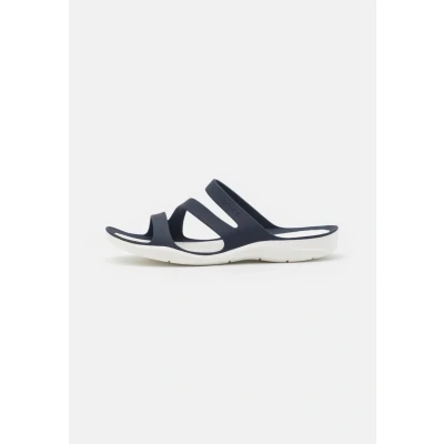 Afbeelding van Crocs Swiftwater Muiltjes, Dames, Maat: 34/35, Navy/white Kunststof