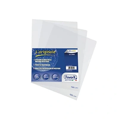 Afbeelding van Favorit 100460046, A4, Polypropyleen (PP), Transparant, 232 mm, 322 25 stuk(s)